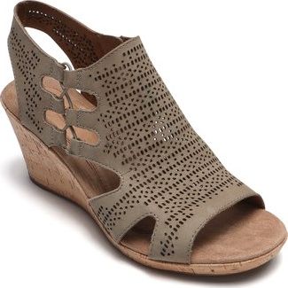 Janna Perf Sandal Khaki - Wide