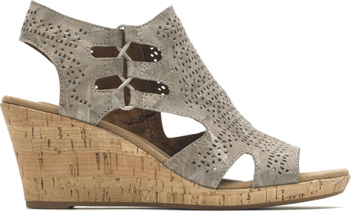 Cobb Hill Sandals Janna Perforated Sandal Metallic - Wide