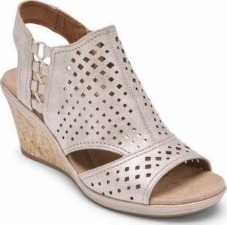 Cobb Hill Sandals Janna Side Bungee Gold - Wide