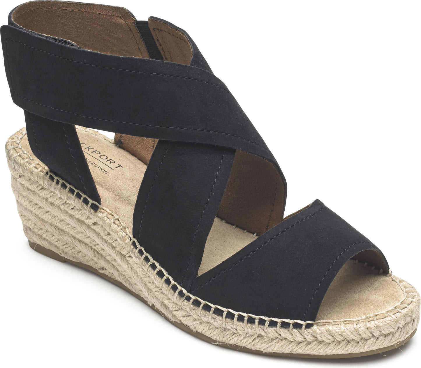 Cobb Hill Sandals Kairi Cross Strap Black - Wide