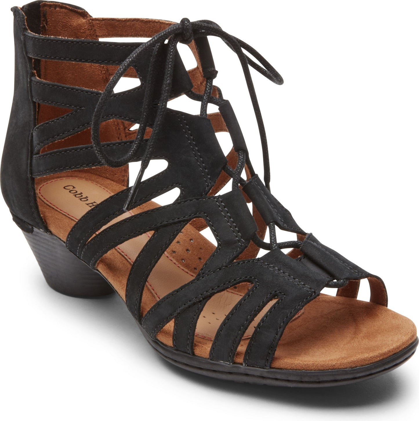 Cobb Hill Sandals Laurel Caged Black - Wide