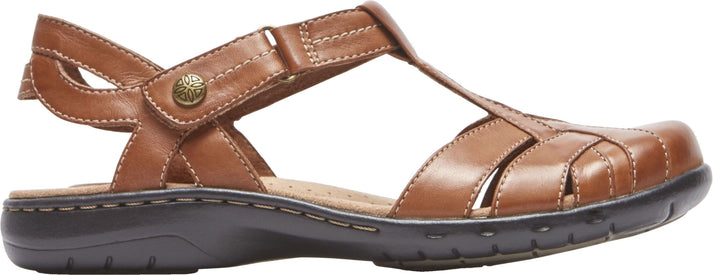 Cobb Hill Sandals Penfield Tsandal Brown - Wide