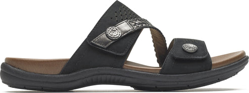 Cobb Hill Sandals Rubey Asym Slide Black - Wide