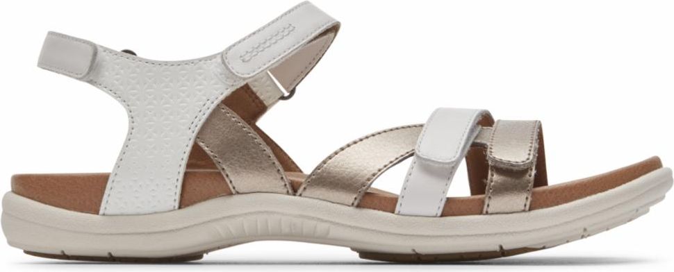 Cobb Hill Sandals Rubey Instep Strap White - Wide