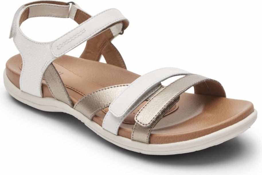 Cobb Hill Sandals Rubey Instep Strap White - Wide