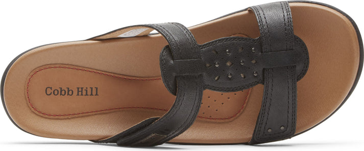 Cobb Hill Sandals Rubey Slide Black - Narrow