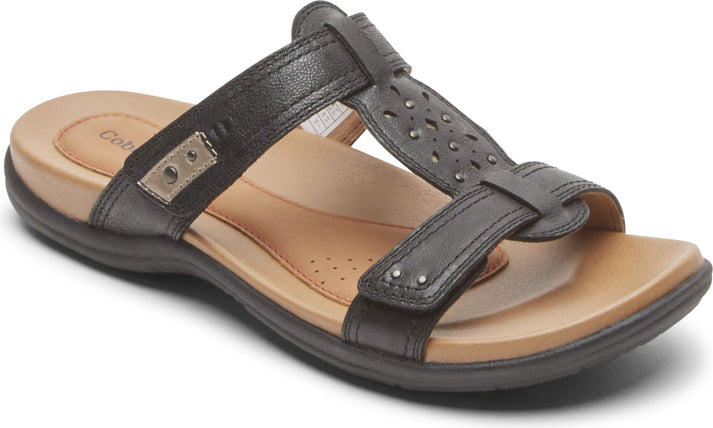 Cobb Hill Sandals Rubey Slide Black - Narrow