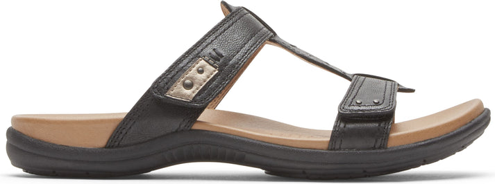 Cobb Hill Sandals Rubey Slide Black - Wide