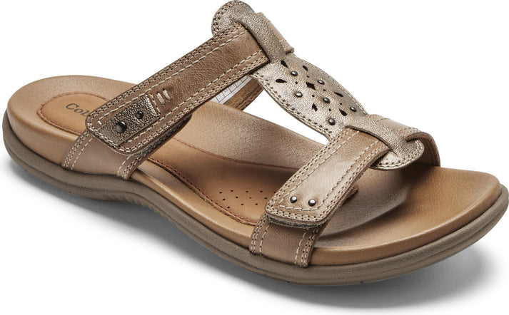 Cobb Hill Sandals Rubey Slide Brown - Wide