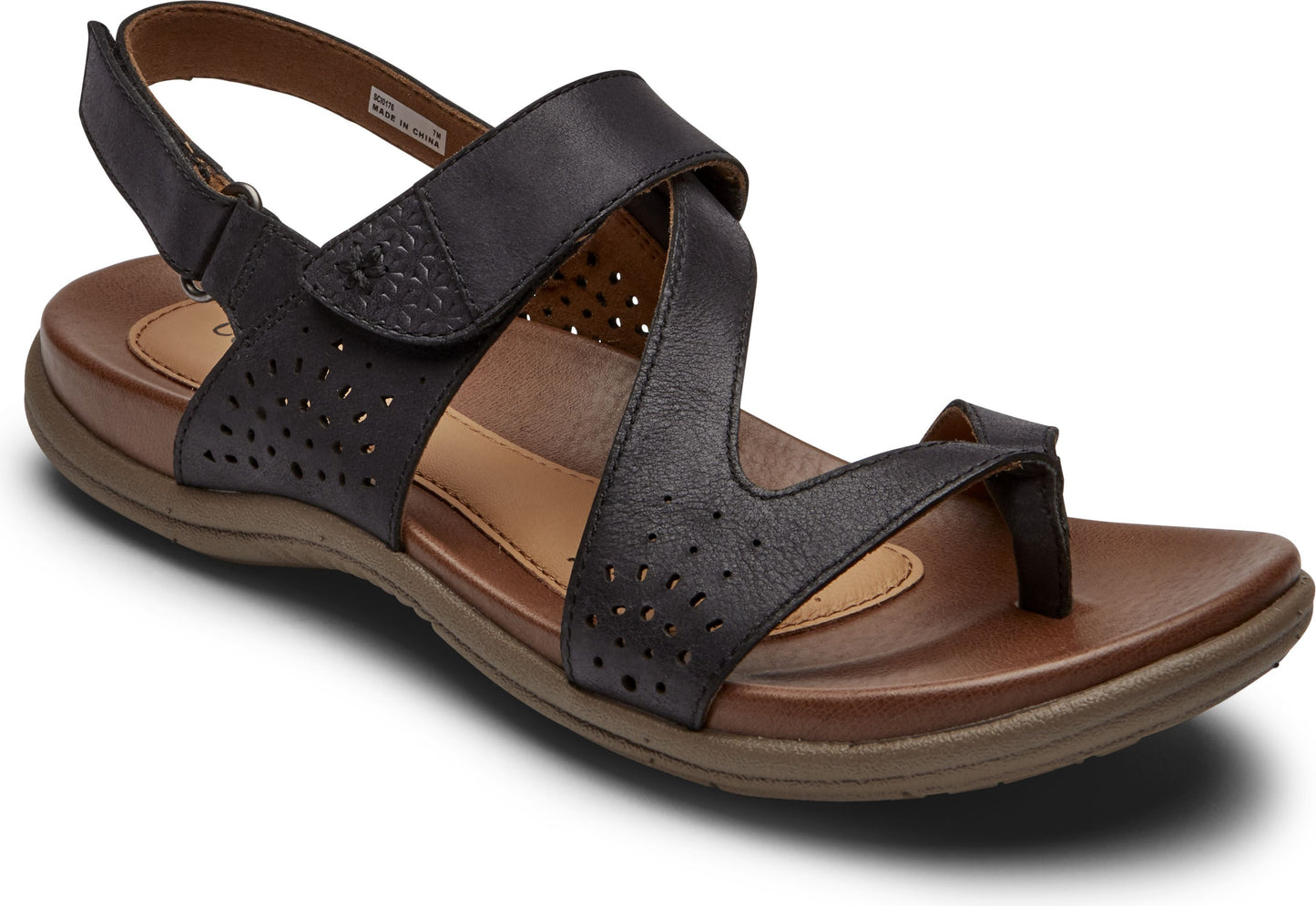 Cobb Hill Sandals Rubey Thong Sling Black - Wide