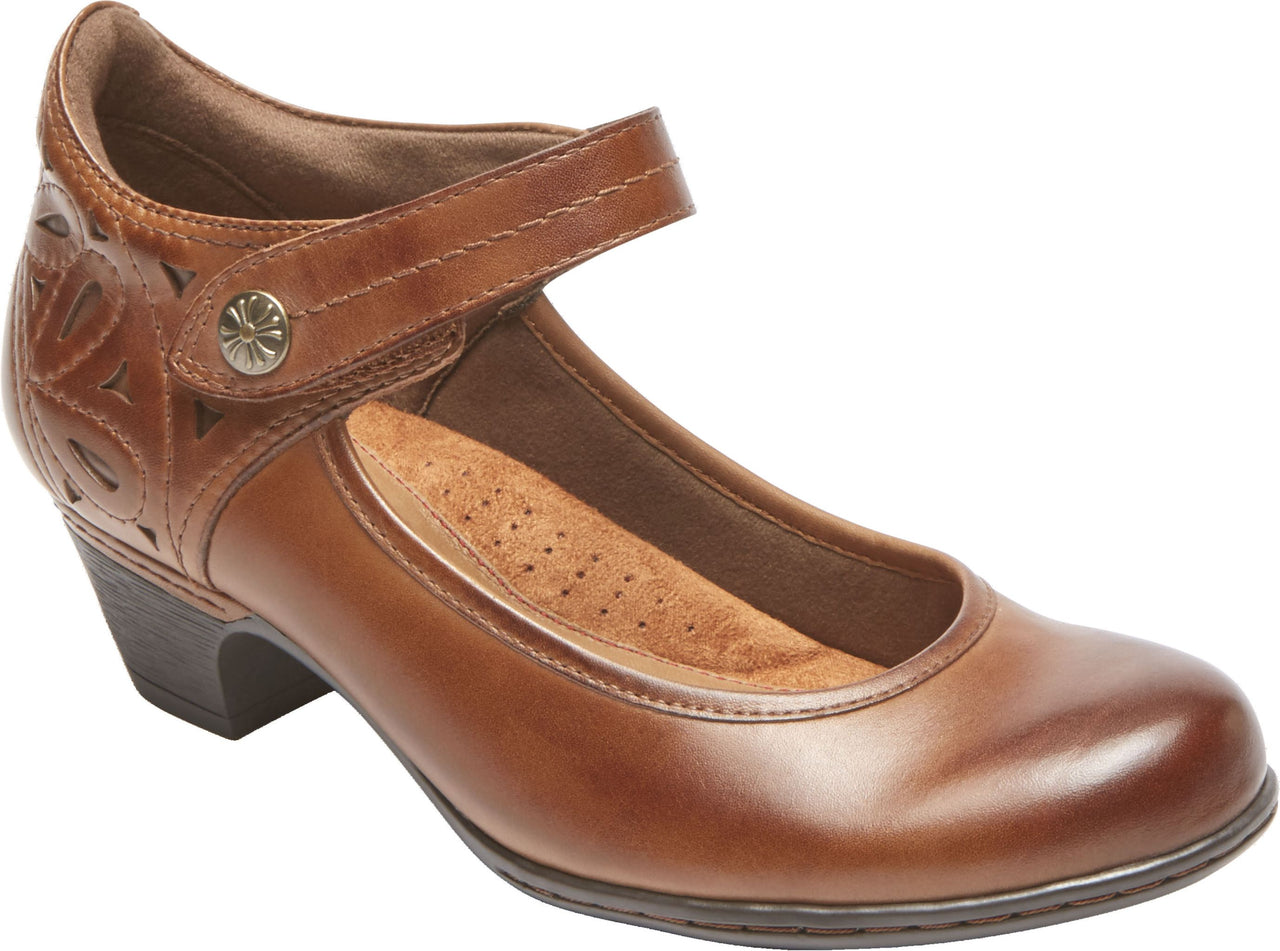 Cobb Hill Shoes Abbott Ankle Strap Brown - Wide