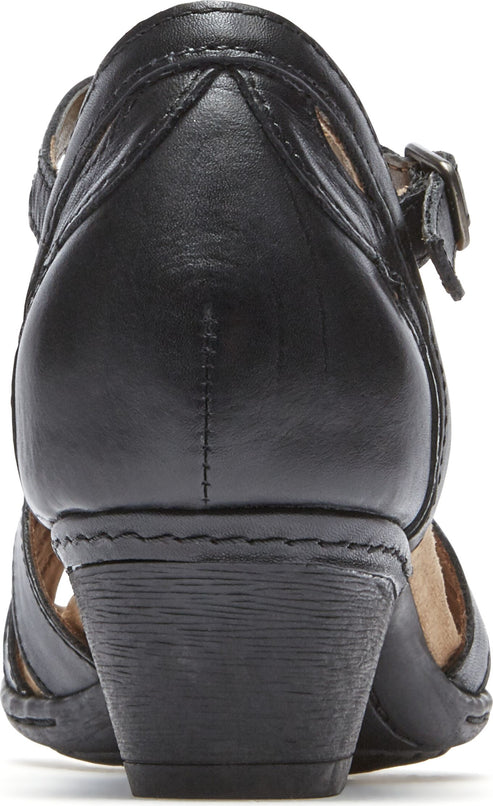 Cobb Hill Shoes Abbott Curvy T Black - Wide