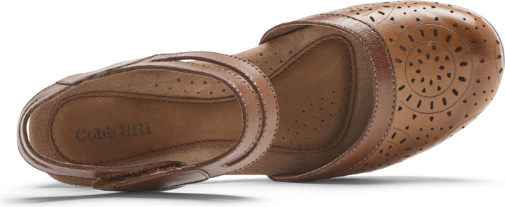 Cobb Hill Shoes Laurel Adjustable Strap Dk Brown