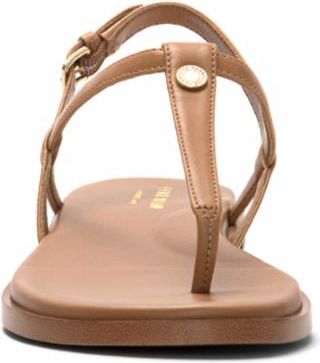 Flora Thong Pecan Leather Brown Quarks Shoes