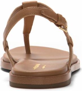 Flora Thong Pecan Leather Brown Quarks Shoes