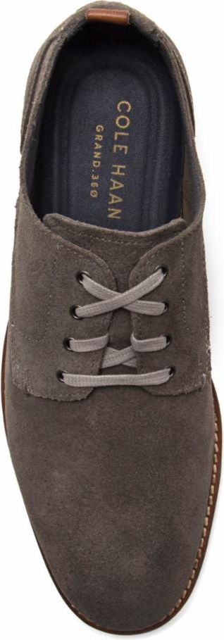 Cole Haan Shoes Feathercraft Grand Blucher Oxford Magnet Suede Grey