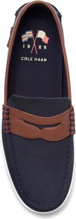 Cole Haan Shoes Nantucket Loafer Navy Canvas Chestnut