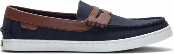 Cole Haan Shoes Nantucket Loafer Navy Canvas Chestnut