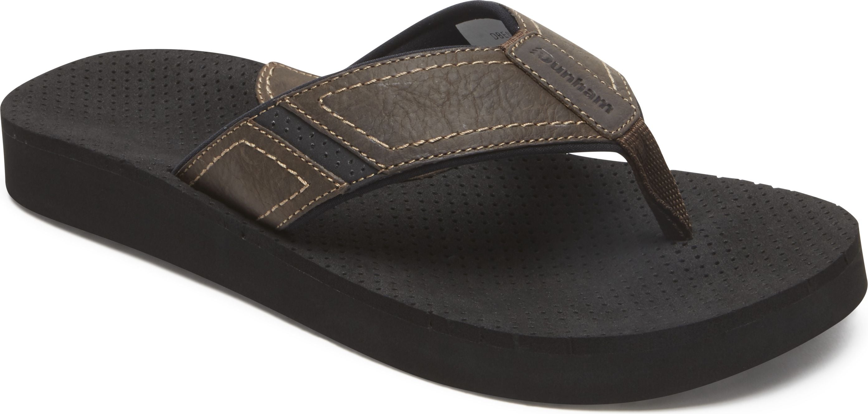 Carter Flip Flop Thong Brown Extra Wide Quarks Shoes