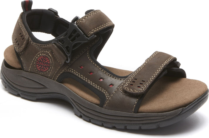 Dunhan Sandals Newport Nolan Adjustable Sandal Brown - Extra Extra Wide