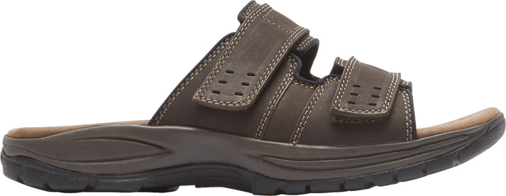 Dunhan Sandals Newport Slide Dark Brown - Extra Extra Wide