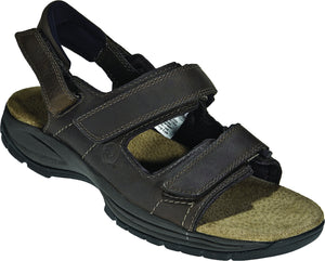 Dunhan Sandals Newport St Johnsbury Adjustable Sandal Brown - Extra Wide