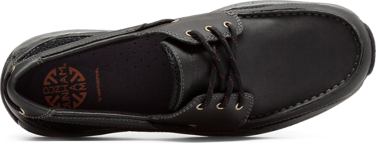 Dunhan Shoes Waterford Captain Boat Shoe Black - Extra Wide