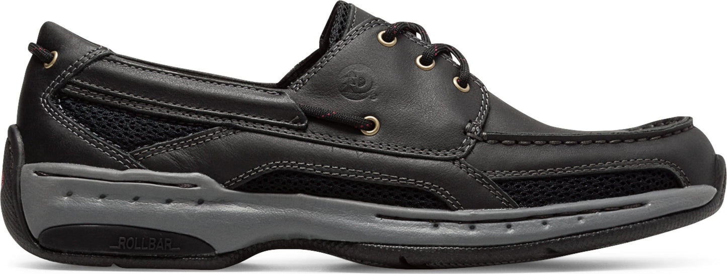 Dunhan Shoes Waterford Captain Boat Shoe Black - Wide