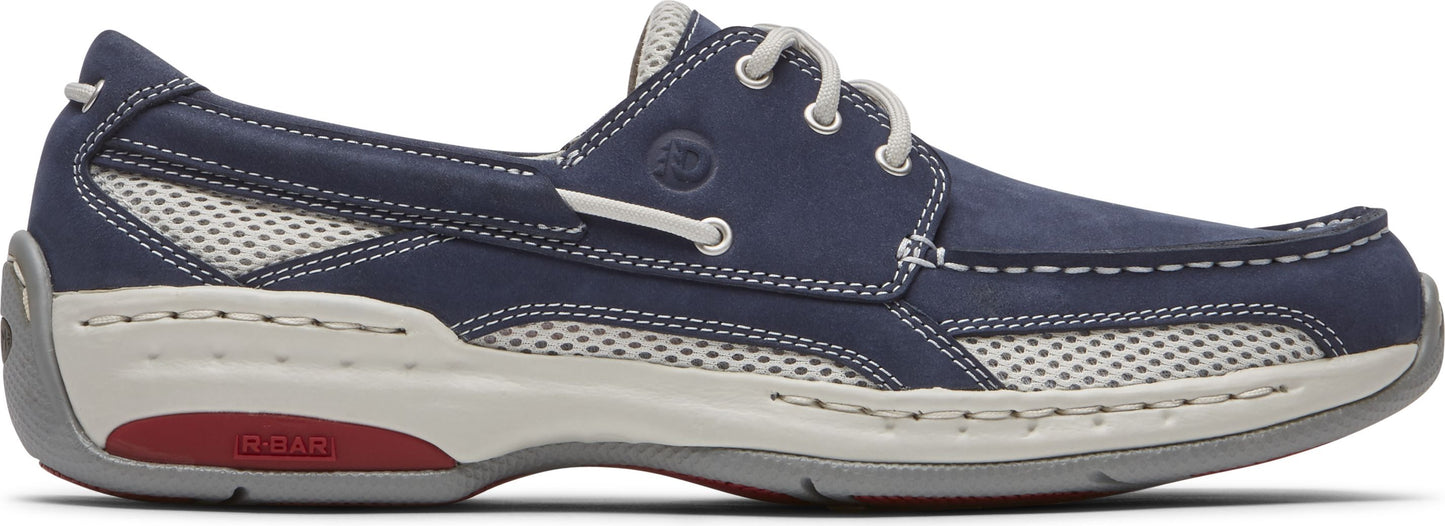 Dunhan Shoes Waterford Captain Boat Shoe Navy - Wide