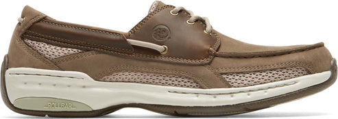 Dunhan Shoes Waterford Captain Boat Shoe Taupe - Extra Extra Wide