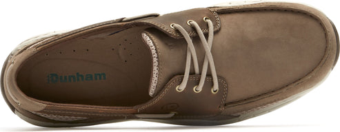 Dunhan Shoes Waterford Captain Boat Shoe Taupe - Extra Extra Wide