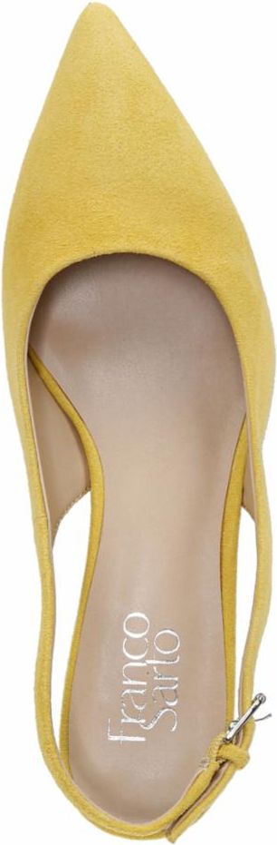 Franco Sarto Shoes Racer Yellow Diva Suede