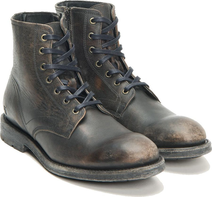 Frye Boots Bowery Lace Up Black