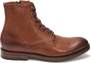 Frye Boots Bowery Lace Up Brown