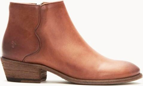 Frye Boots Carson Piping Bootie Brown