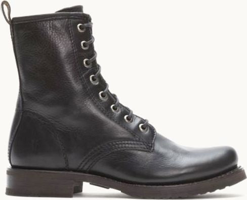 Frye veronica combat boots on sale black