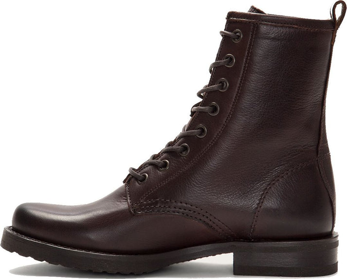 Frye Boots Veronica Combat Dk Brown