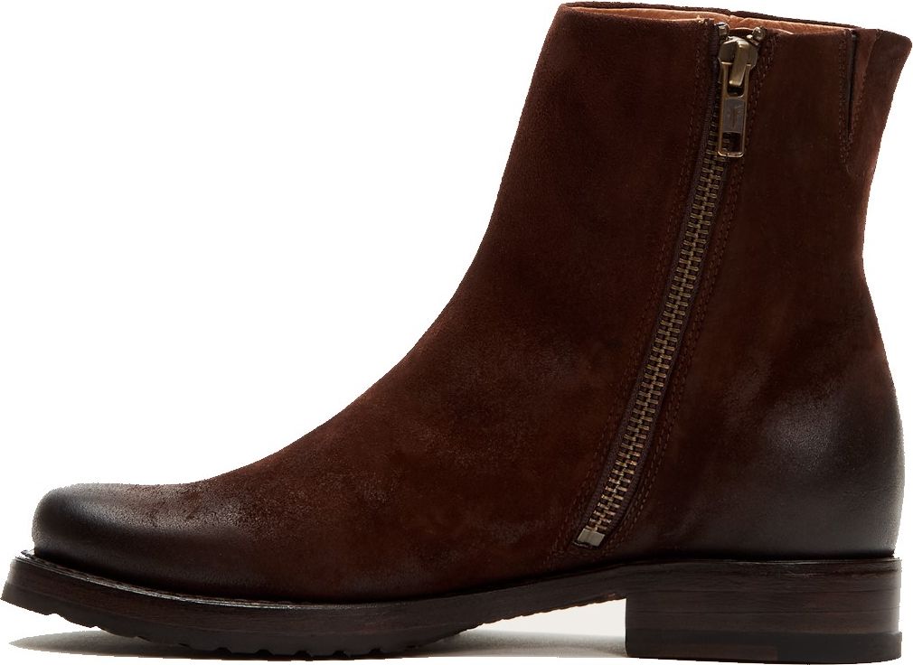 Frye Boots Veronica Inside Zip Dark Chocolate