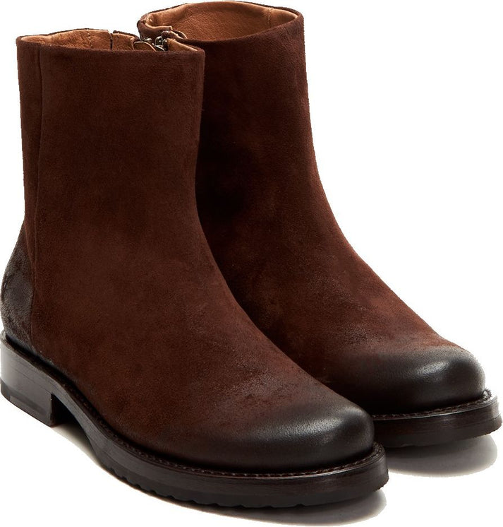 Frye Boots Veronica Inside Zip Dark Chocolate