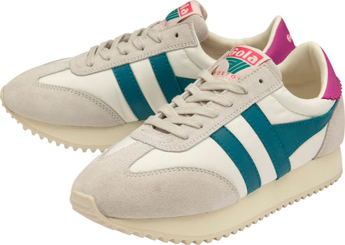 Gola Shoes Boston 78 White/teal/fuchsia