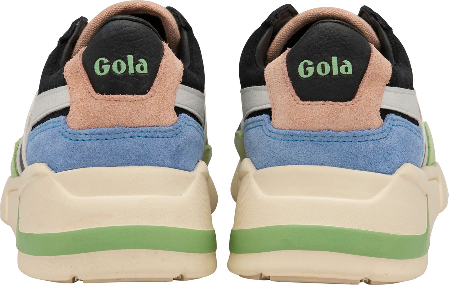 Gola Shoes Eclipse Trident Black/patina Green/vista Blue