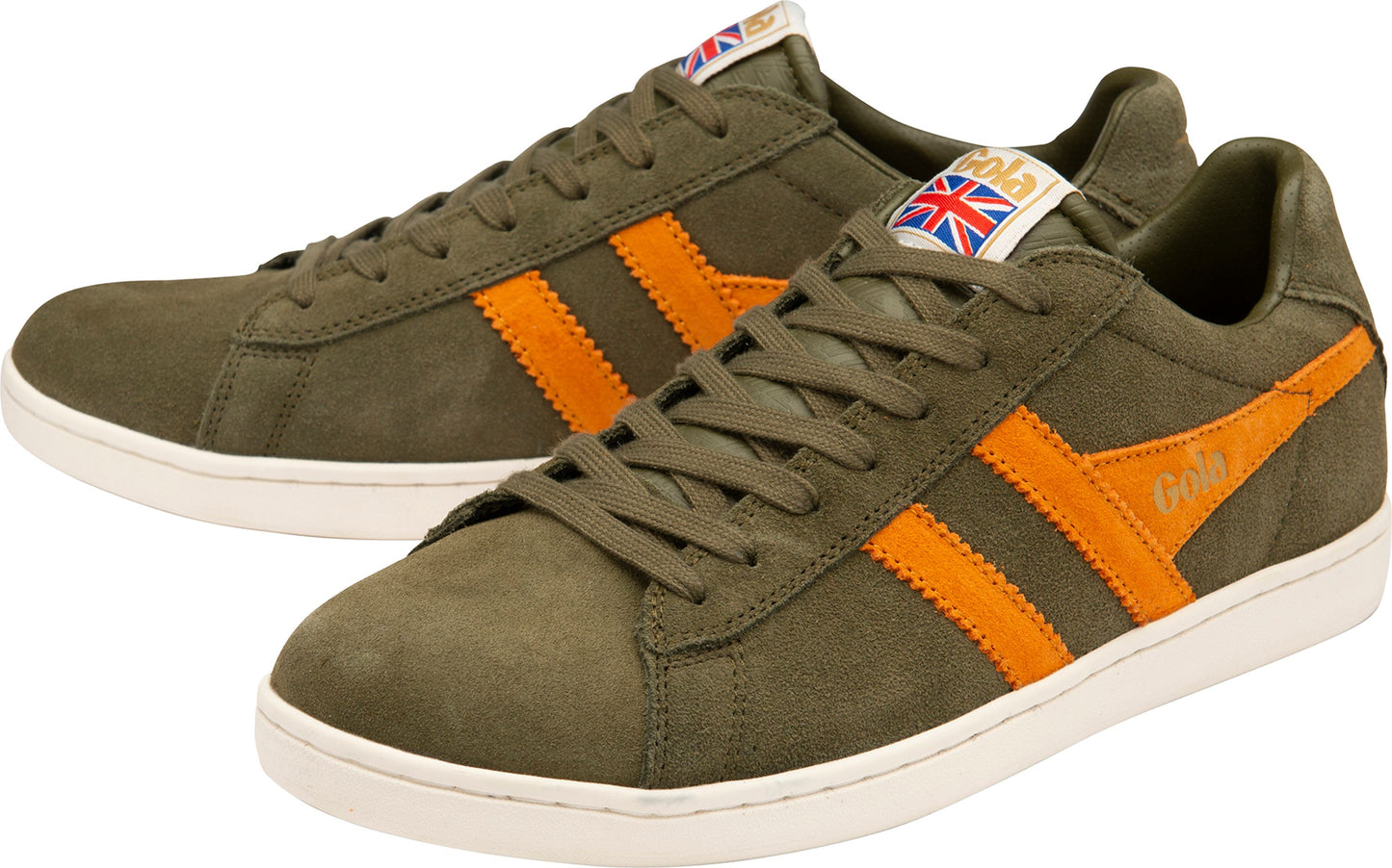 Gola Shoes Equipe Suede Khaki/moody Orange