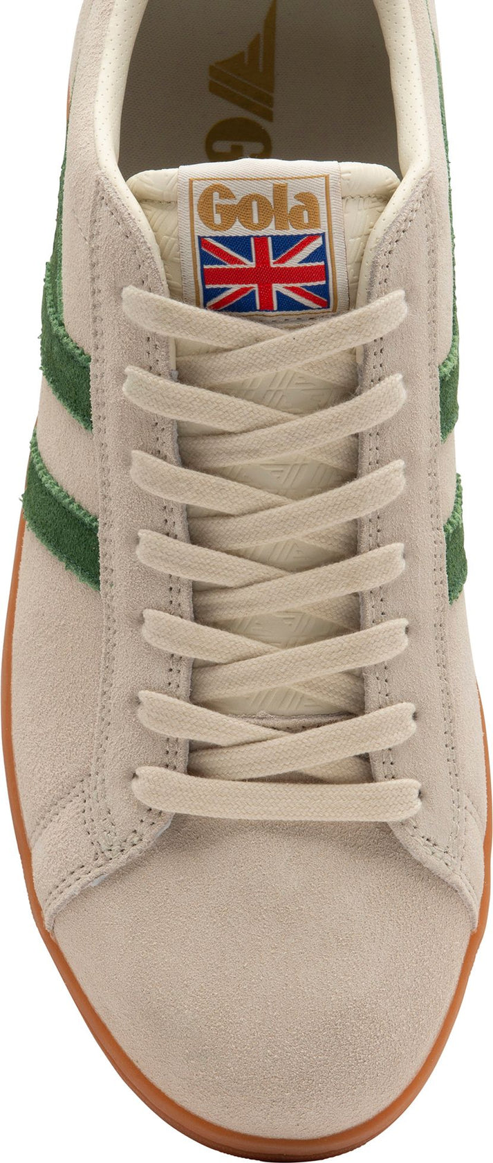 Gola Shoes Equipe Suede Off White/dark Green