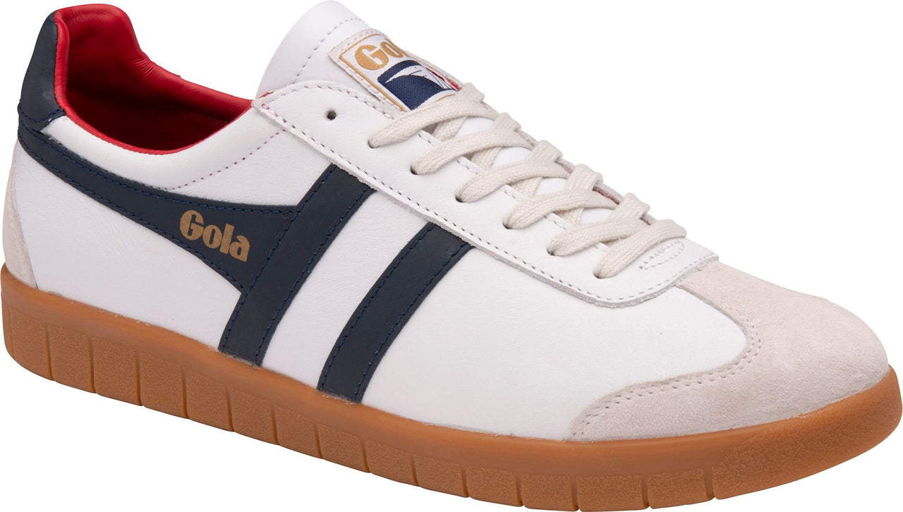 Gola Shoes Hurricane Leather White/navy/deep Red