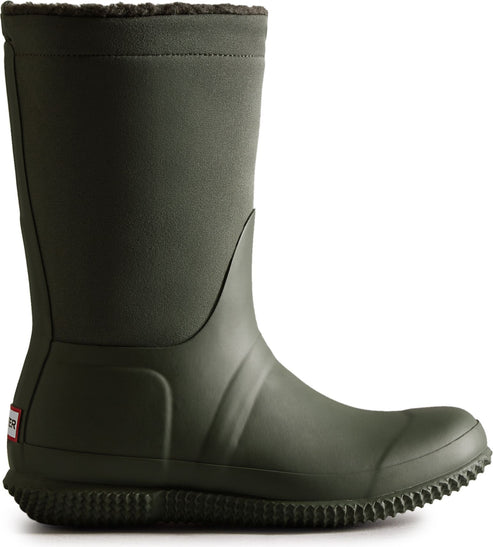 Hunter Boots Women's Original Roll Top Sherpa Dark Olive