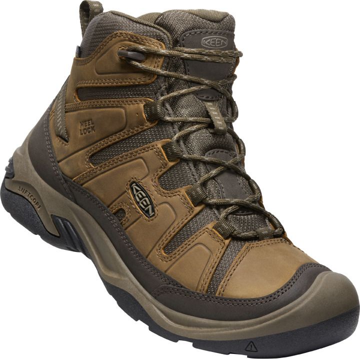 KEEN Boots Men's Circadia Mid Waterproof Bison