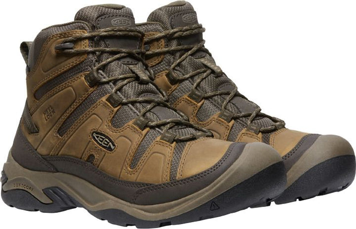 KEEN Boots Men's Circadia Mid Waterproof Bison