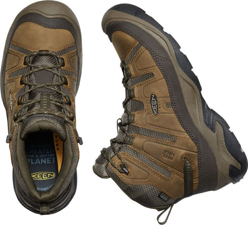 KEEN Boots Men's Circadia Mid Waterproof Bison