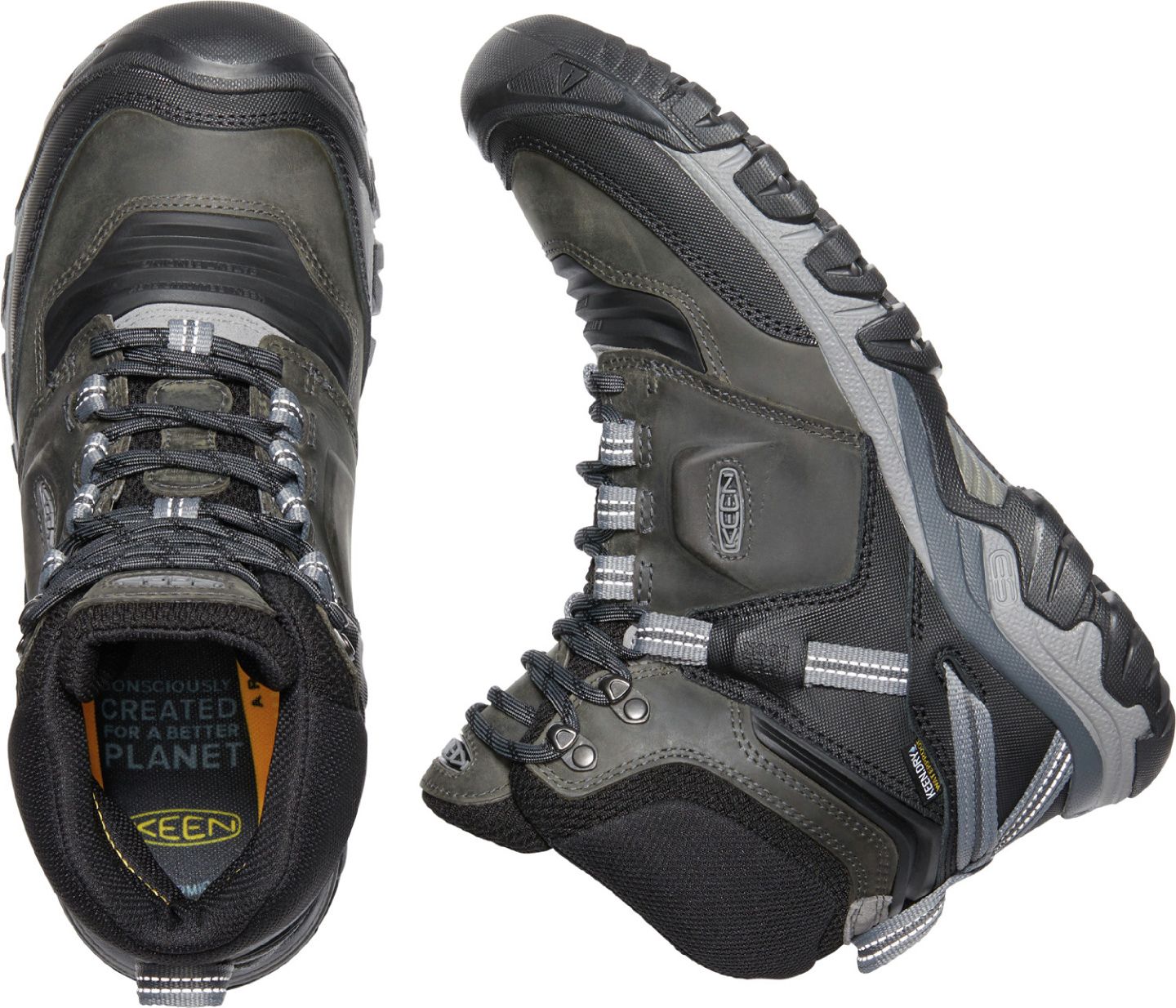 KEEN Boots Men's Ridge Flex Mid Waterproof Magnet