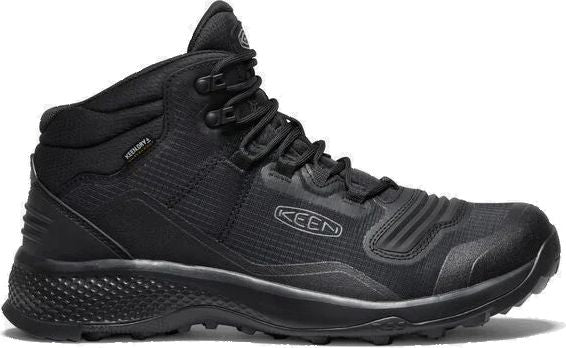 KEEN Boots Men's Tempo Flex Mid Waterproof Boot Triple Black